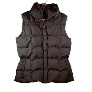 Eddie Bauer Brown Goose Down Puffer Vest 700 fill power Size L large